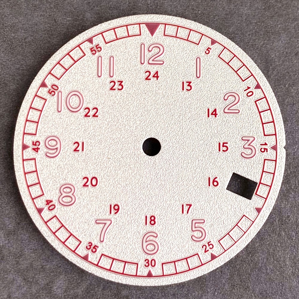 New 29mm Frosted Particles Arabic numerals Sterile NH35 Watch Dial Face Set Lume