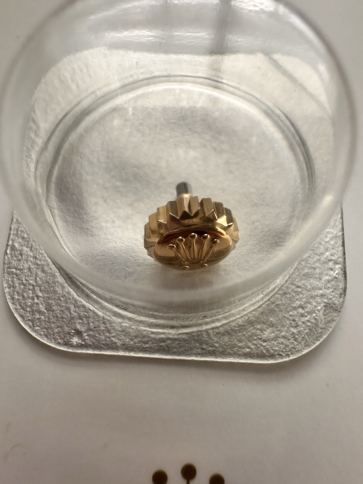 Genuine Rolex Crown With Gasket 24-604-8 18YG 116138 116203 116233 116238