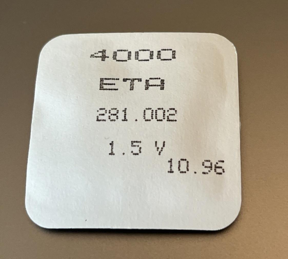 ETA 4000 Electronic Module Circuit 281.002 1.5 V Authentic Swiss Made Sealed