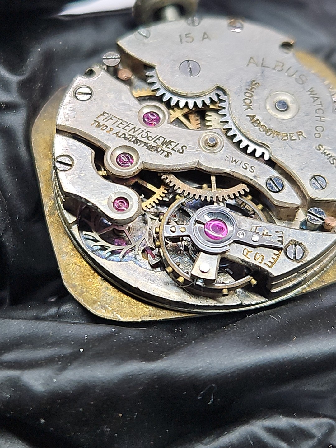 Art Deco Albus 15j Watch Movement Parts/Repair (R4)