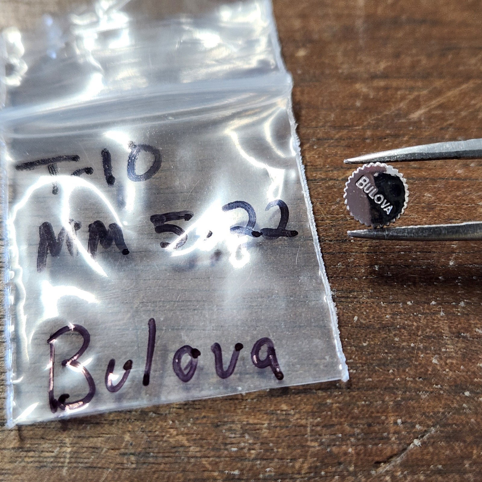 Vintage Bulova Watch Crown – Tap 10- Approx. 5.25mm Diameter – Pre Owned – Clean
