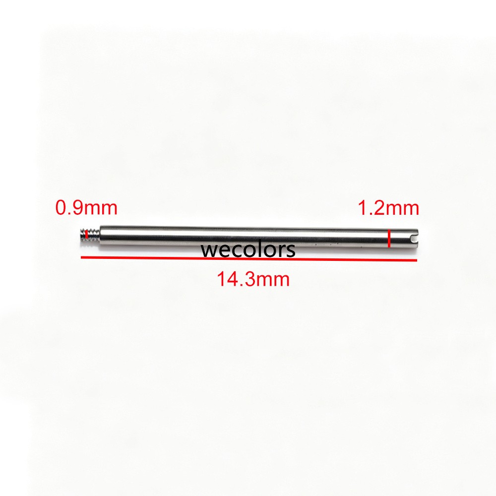 2PCS Watch Screw Pin+Tool for Santos Tank Watch Clasp Buckle 14.3/16.3/18.4/20.4