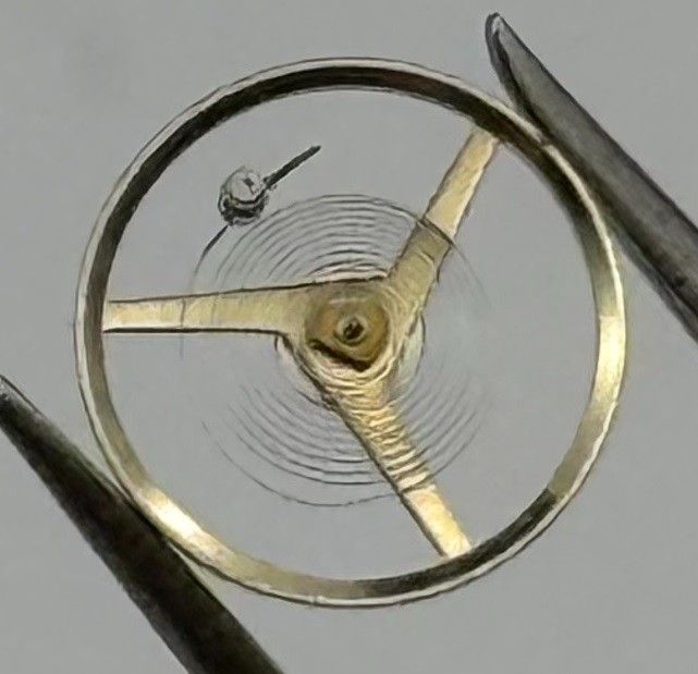 ST 69-21 Balance Wheel Complete And Spring 6¾x8’’’ 5154 Watch Movement Parts NOS