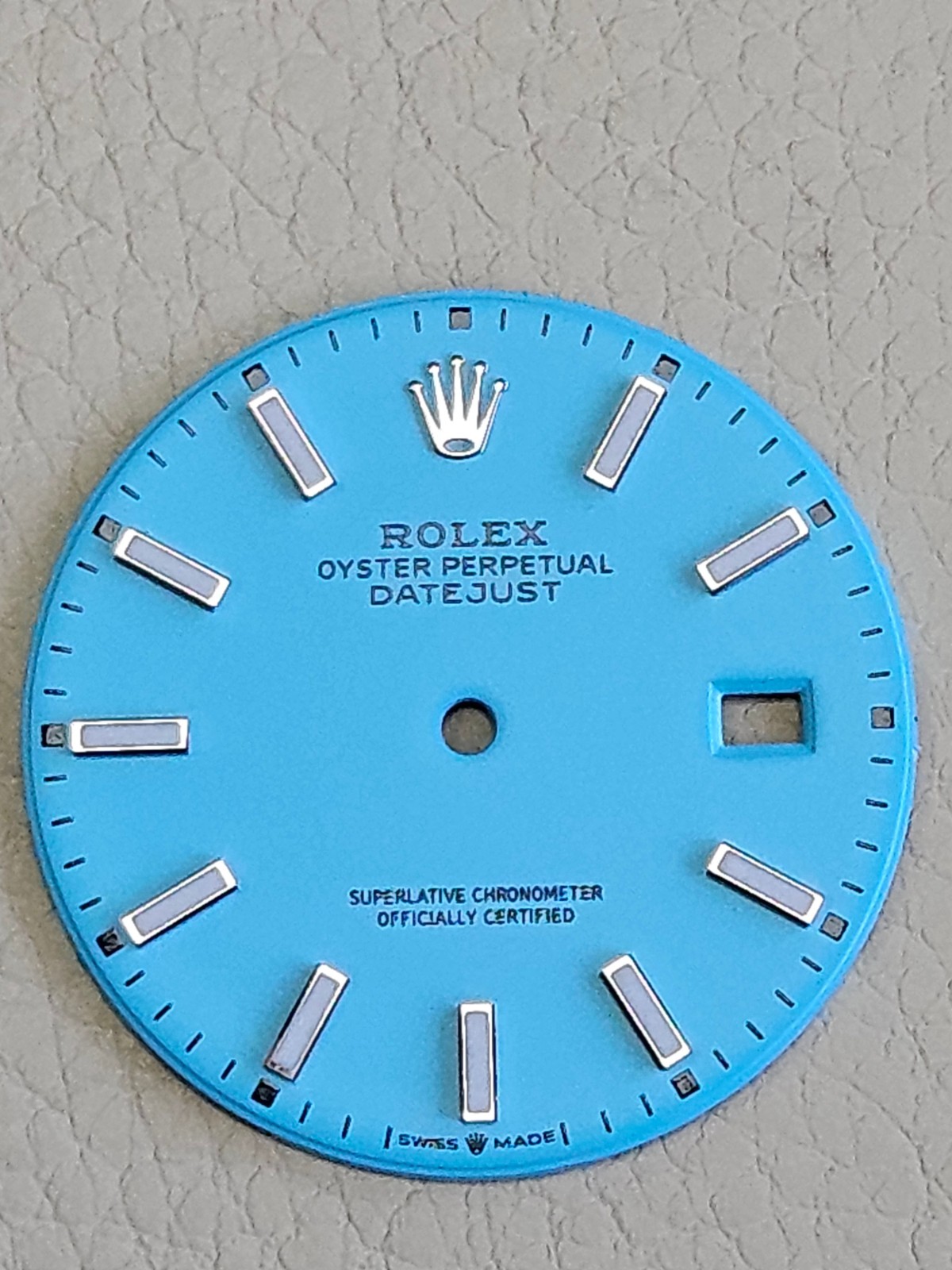 DIAL ONLY ROLEX 126300 126334 DATEJUST 41mm WATCH – BESPOKE TURQUOISE “TIFFANY”