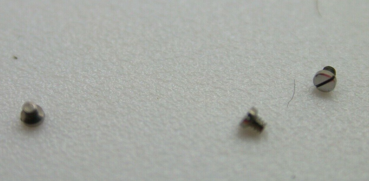 WATCHMAKERS OMEGA CAL 350, PT NO. 2608 – SCREWS (3) – VINTAGE PARTS – 17MF8