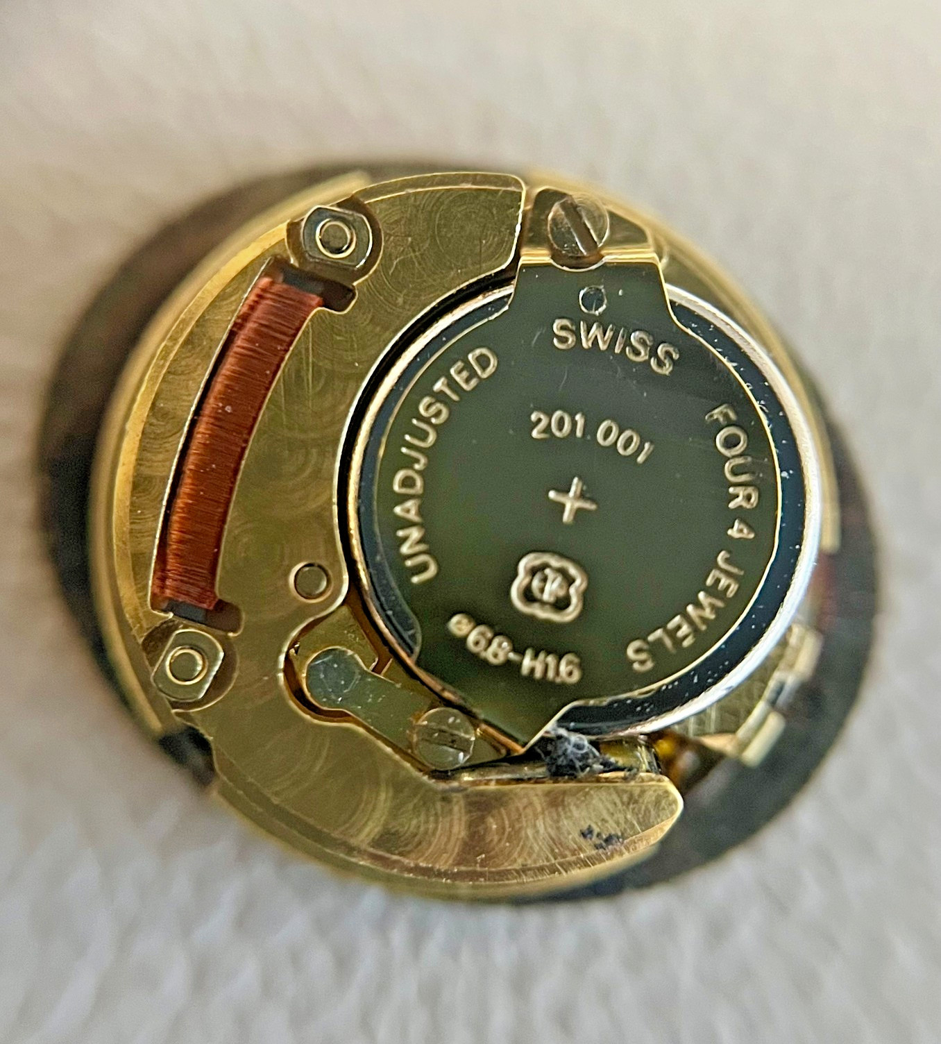 ETA 201.001 Quartz Watch Movement Runs + Dial Chopard Replacement Part