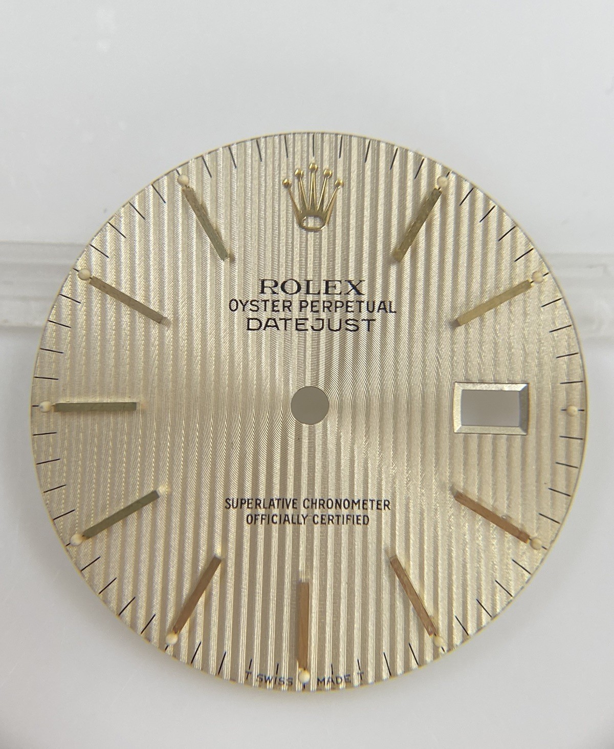 Original Rolex 36mm Datejust 16013 16233 Cal. 3035/3135 Gold Tapestry Dial