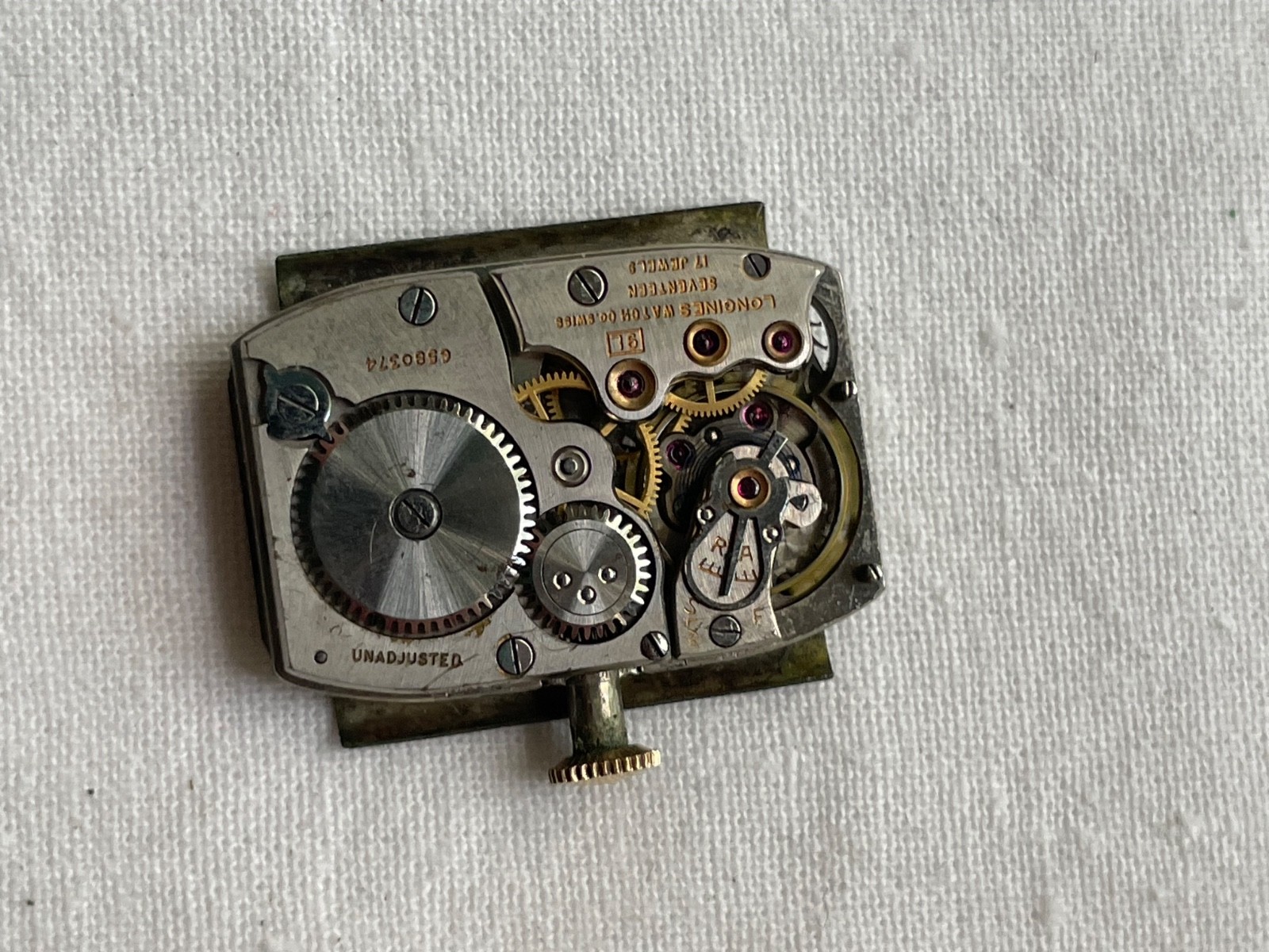 Longines 9L – movement for mens watch RUNS, lot 1806