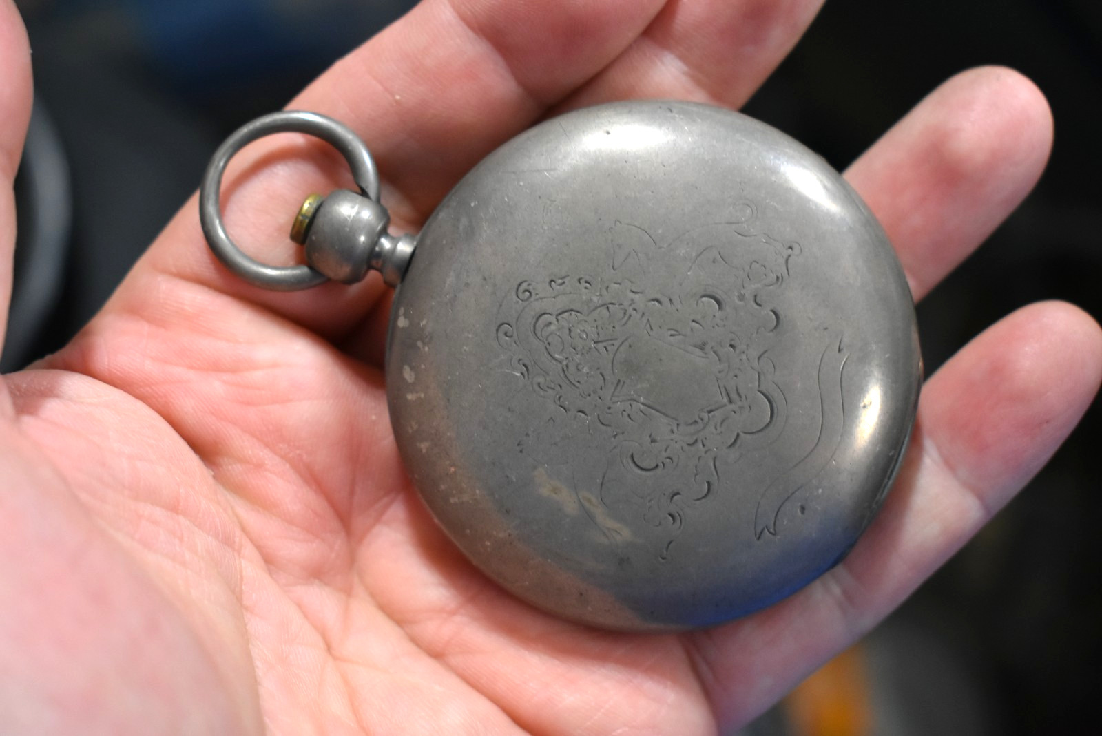 Vintage Civin War Era? 4 Hinged Coin Silver 18s Hunting Pocket Watch Case lot.qb