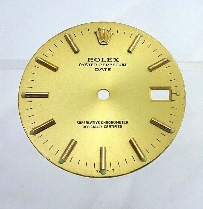 Mens 15223 15200 15210 Quick Set Rolex Date Gold Champagne Dial Steel Part