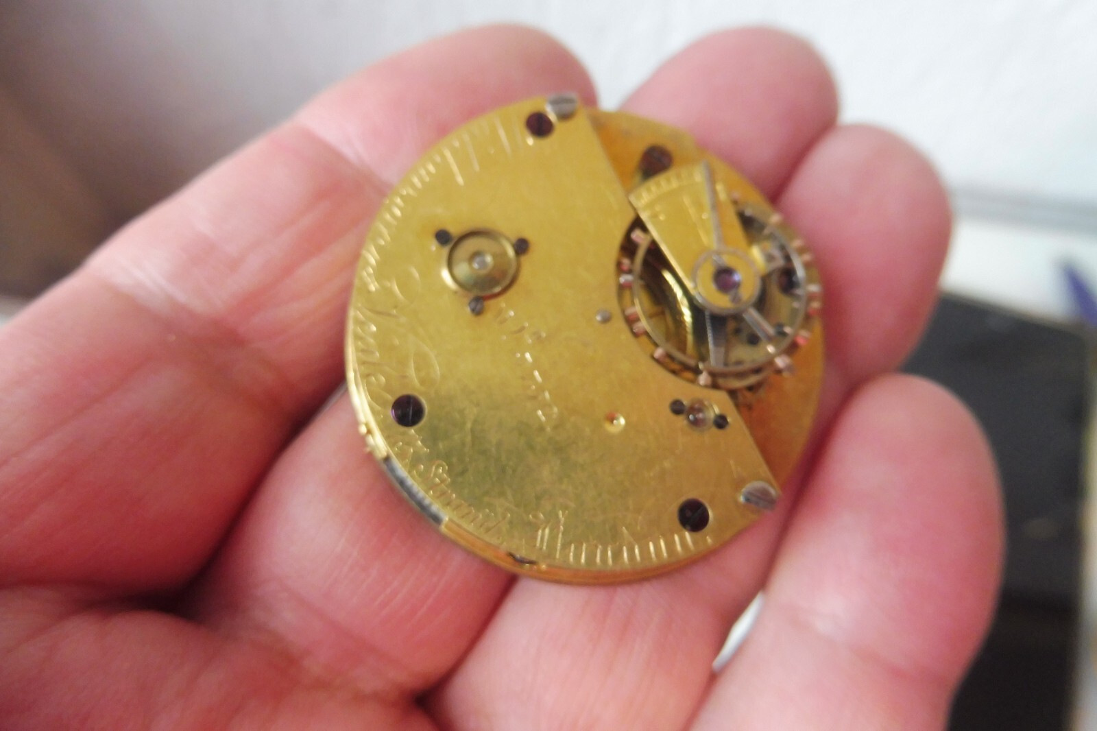 Pocket Watch, Watch Mechanism for Widdowson & Verale London