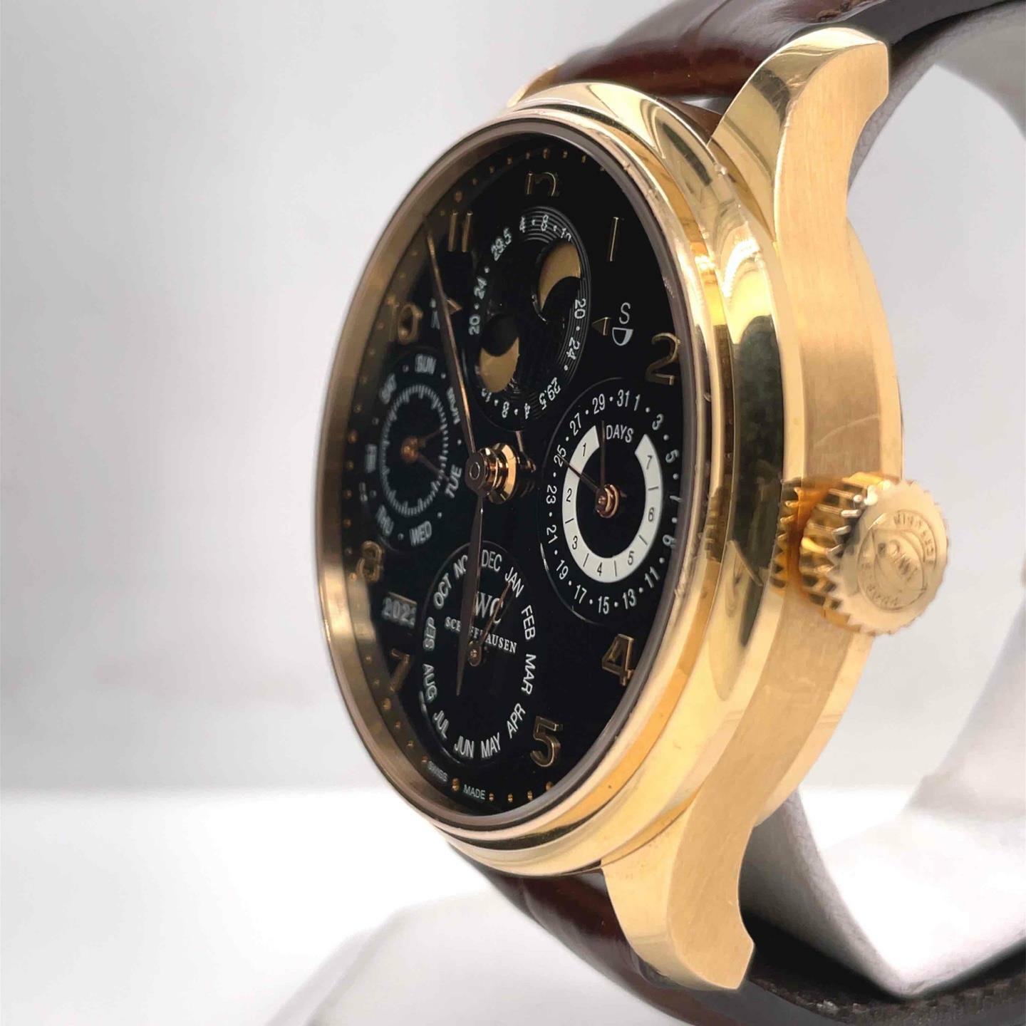 IWC Portuguese Perpetual Calendar Automatic 44mm 18k Rose Gold Men’s IW502119