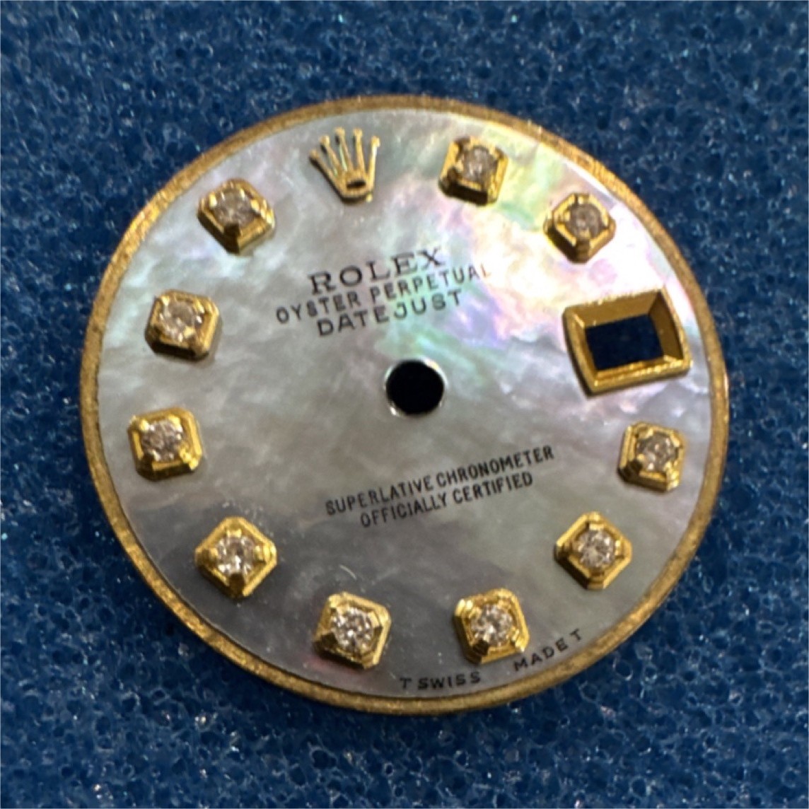Rolex Datejust 26mm Mother of Pearl Diamond Dial T Swiss Made Gold Markers