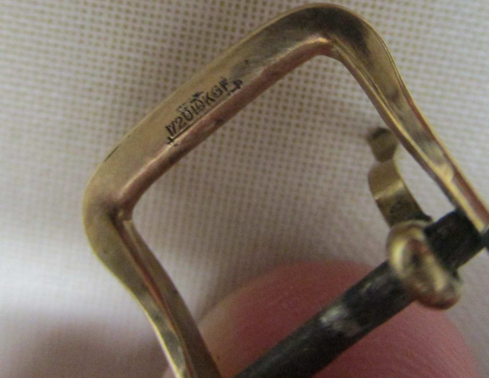 Rare! Vintage 1/20 10k Gold Filled (GF) Watch Buckle for 13mm Buckle-End Straps