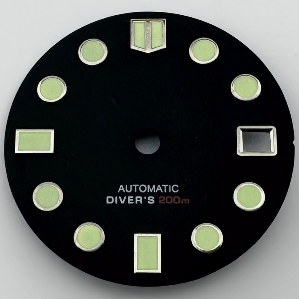 28.5mm Dial Fit NH35 Movement 3/3.8 O’clock Crown White Black Gray Watch Parts