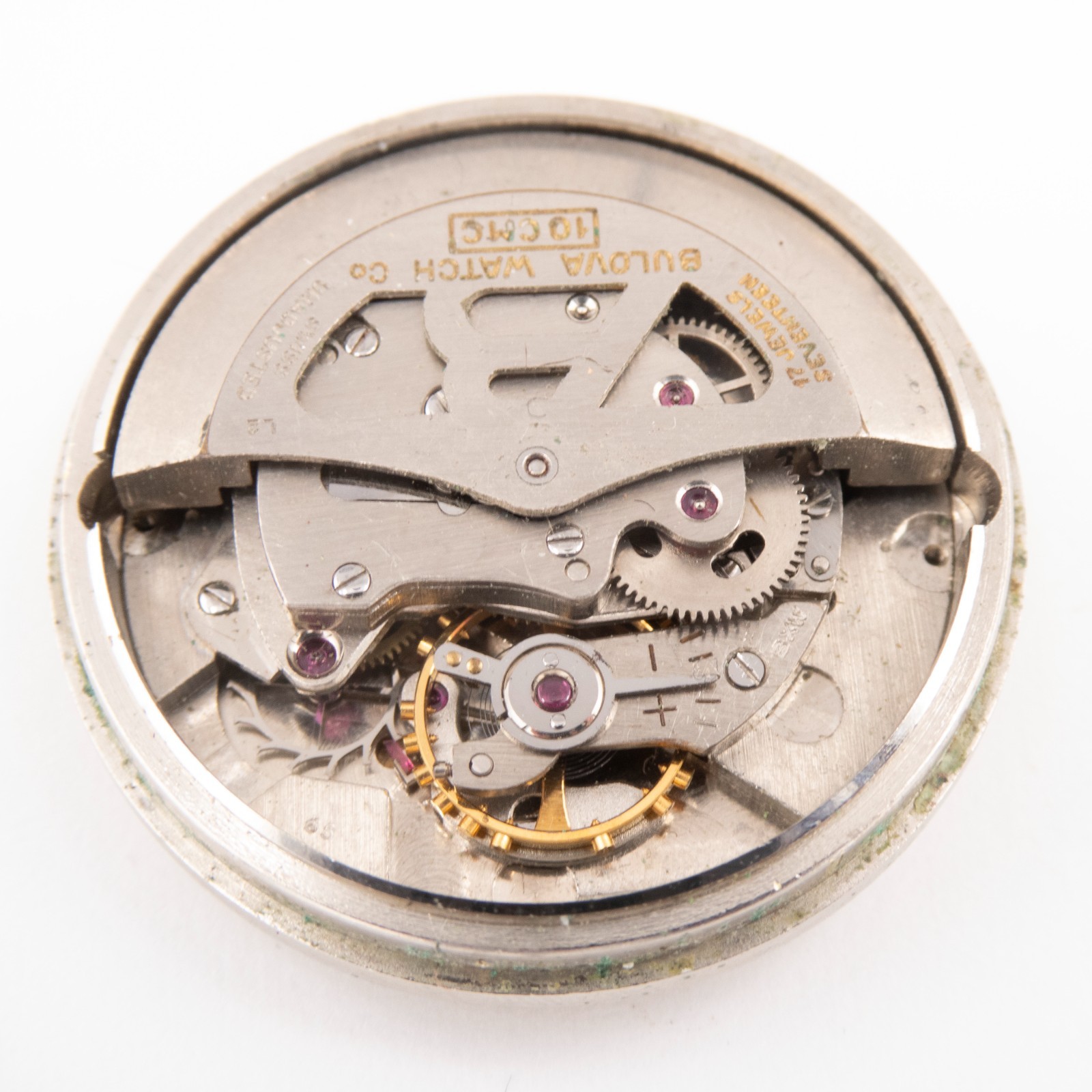 Vintage Bulova Caliber 10CMC 17-Jewel Automatic Wristwatch Movement