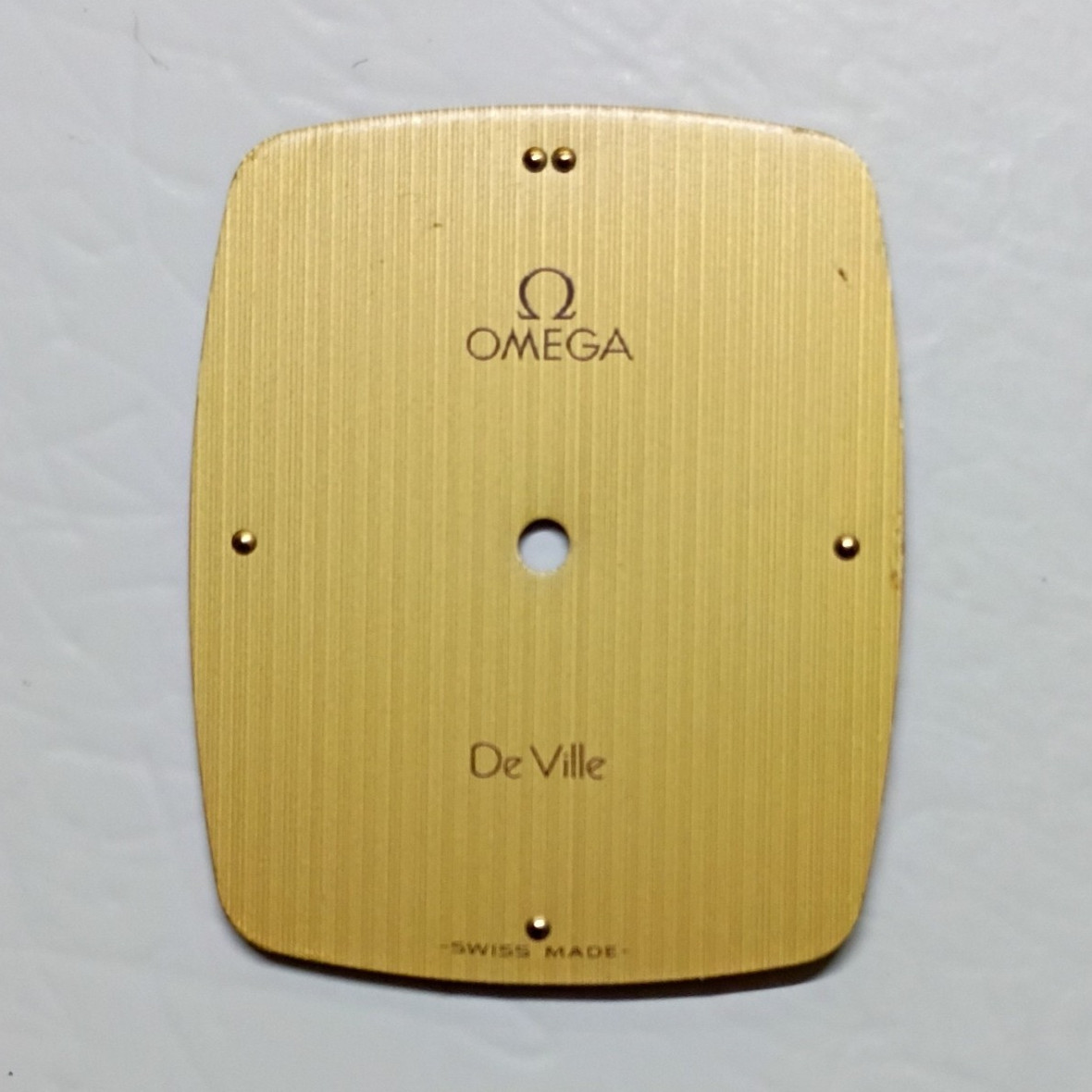 OMEGA De Ville Dial Gold Swiss Made No Hour Marks for OMEGA De Ville