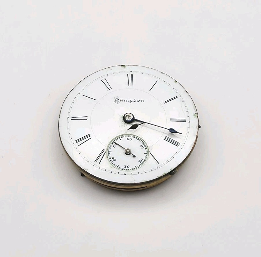 1889 Hampden Model 3 Grade No. 200 7J 6s Pocket Watch Movement For Repair
