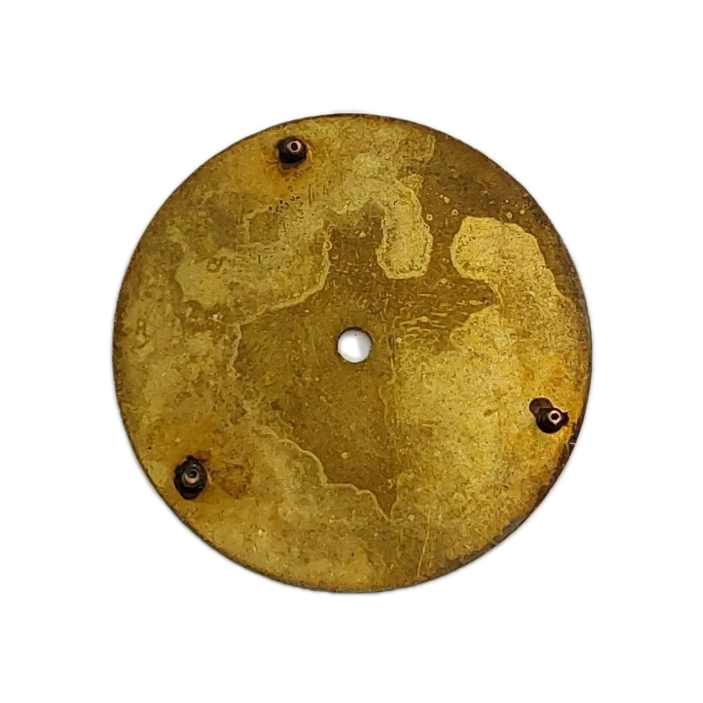 Waltham 28mm 3/0s Metal Pocket Watch Dial Only 1555