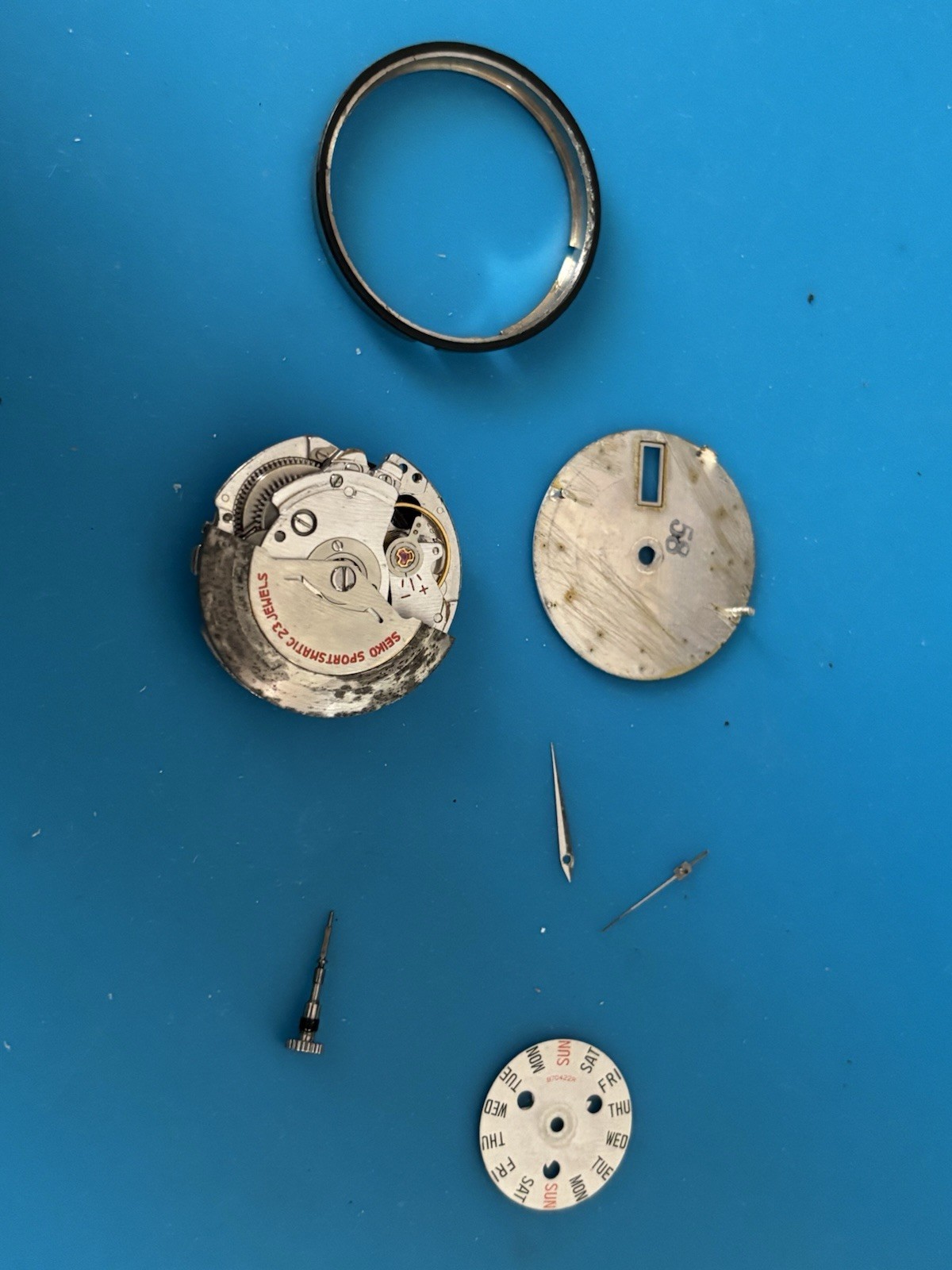 Seiko Sportsmatic Deluxe 7606A Automatic Movement w/ Day-Date