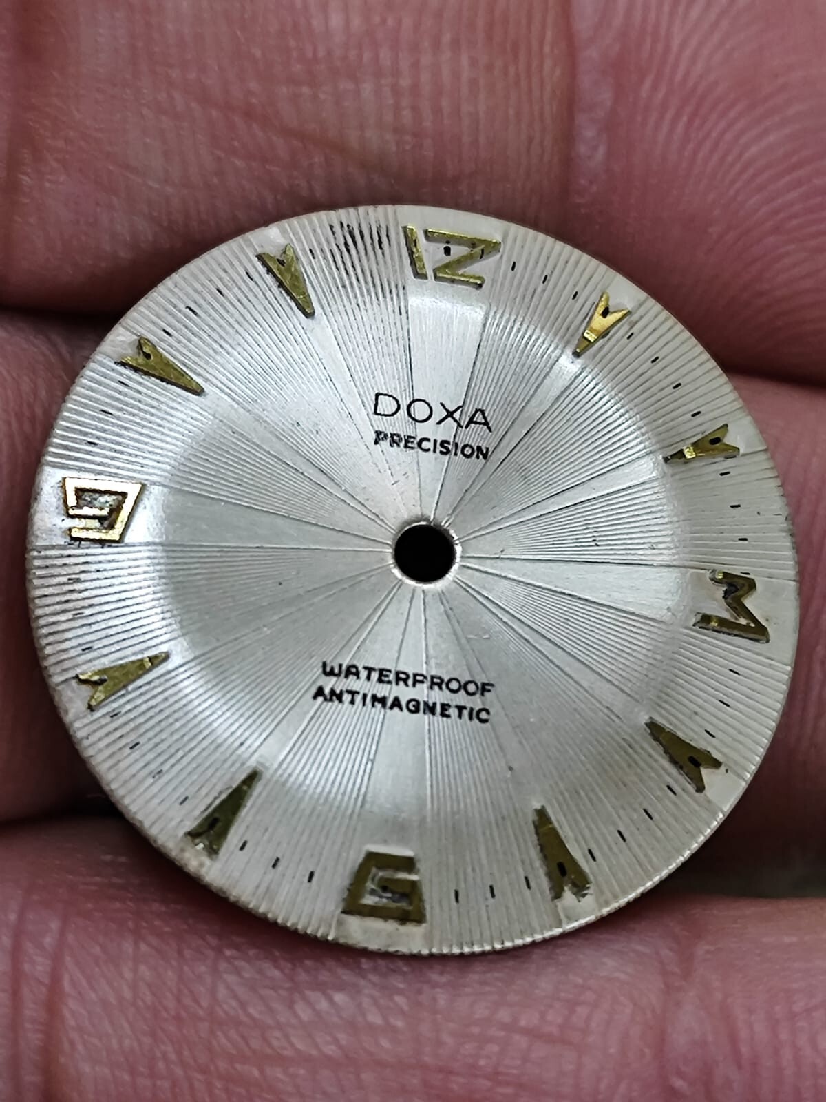 Vintage Doxa PRECISION Antimagnetic shockmaster Dial 27.50 mm NOS
