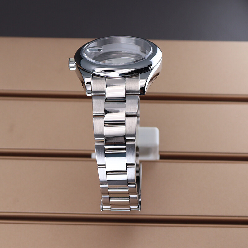 36mm/40mm EXPLORER Watch Case strap Couple style Stainless Steel Exhibition back