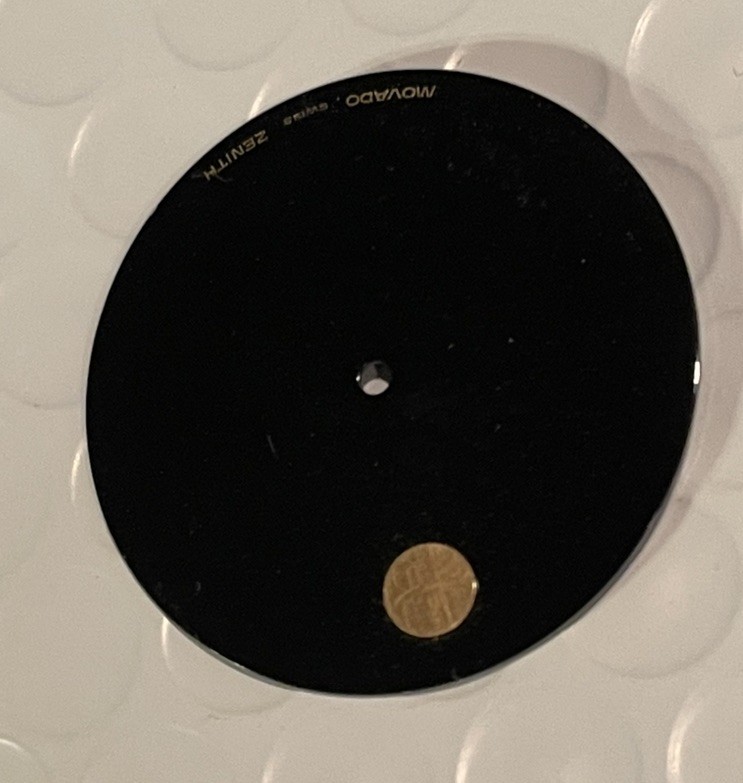 MOVADO – DIAL – SWISS MADE – BLACK – 29.5mm New Vintage Black Gold Dot