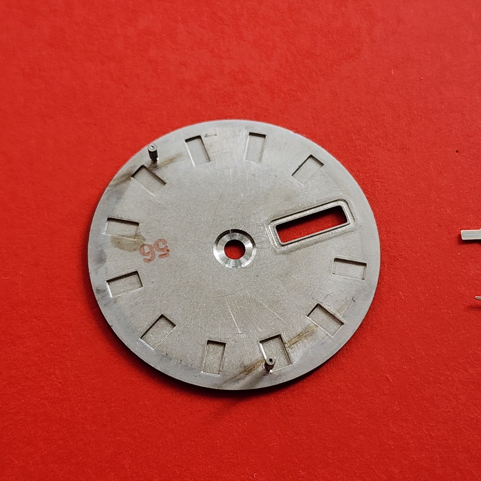 Seiko 6109 Automatic Parts Balance Rotor Crown Hands Blue Dial Watch 6109-8029