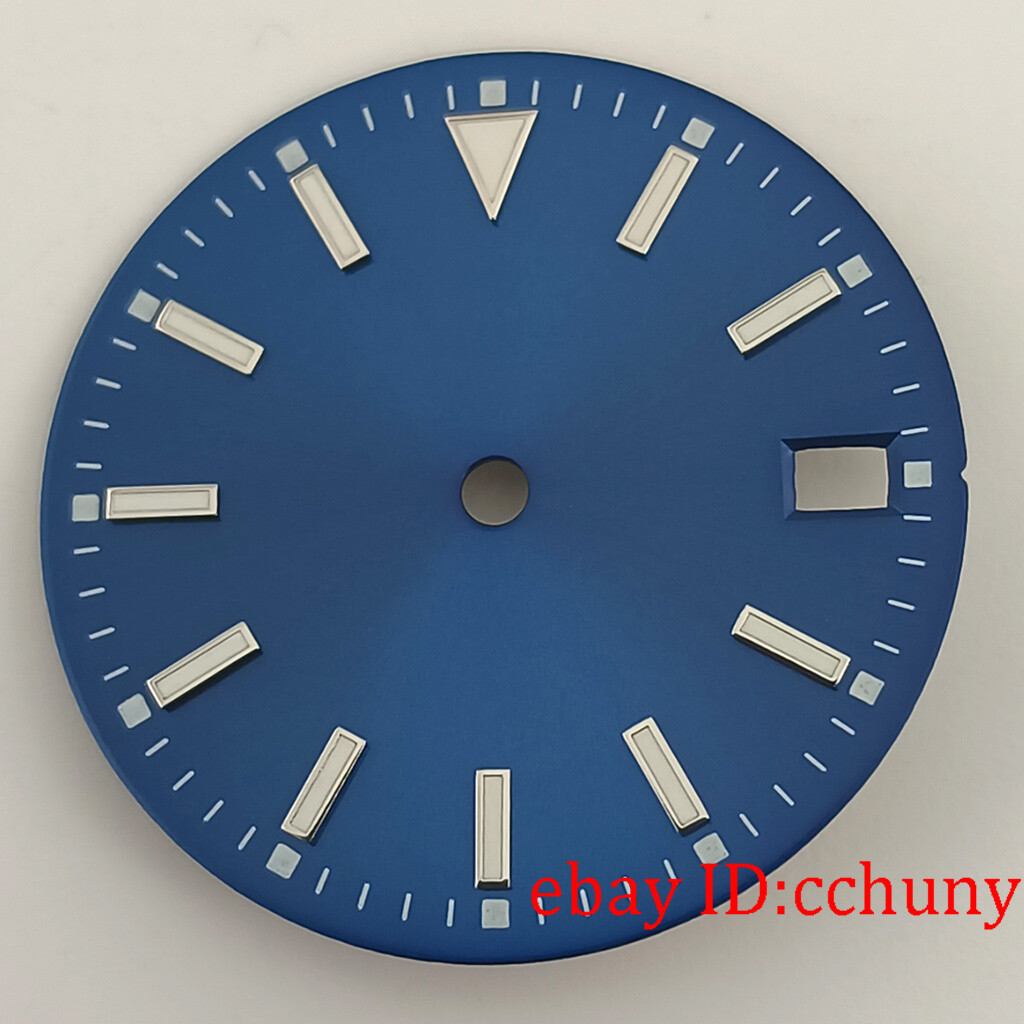 28.5mm black green blue luminous sterile Watch Dial Fit NH35 NH35A movement