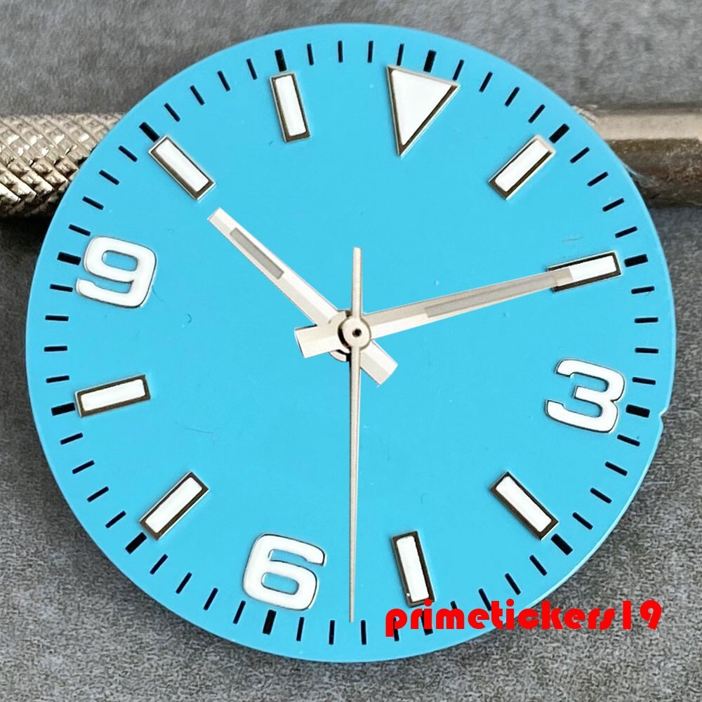 29mm Watch Dial+Hands Set Luminous Fit NH35 Miyota82 ETA2824 PT5000 Multicolored