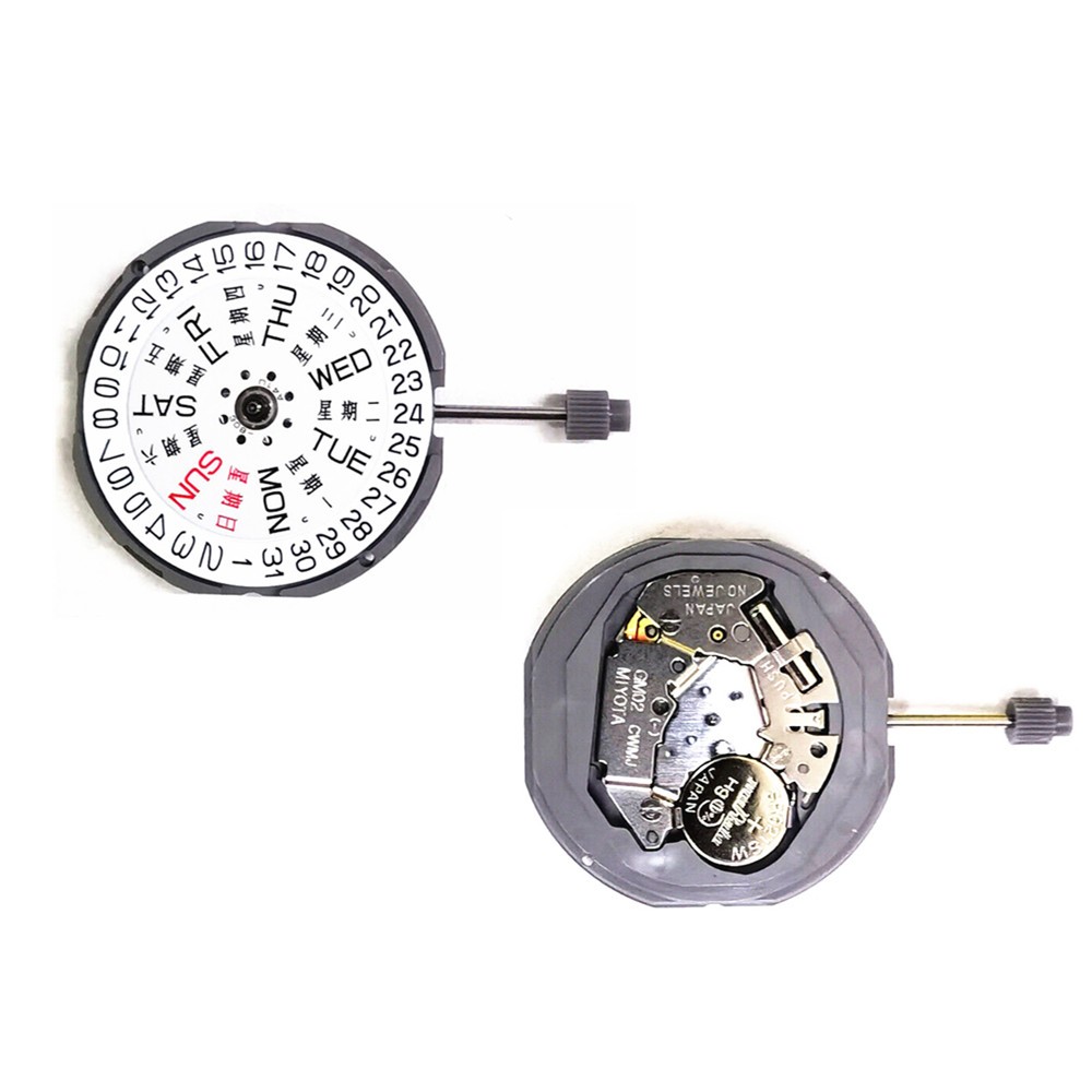 23.65mm Dual Calendar @3 Quartz Watch Movement With Battery For Miyota GM02 GM00