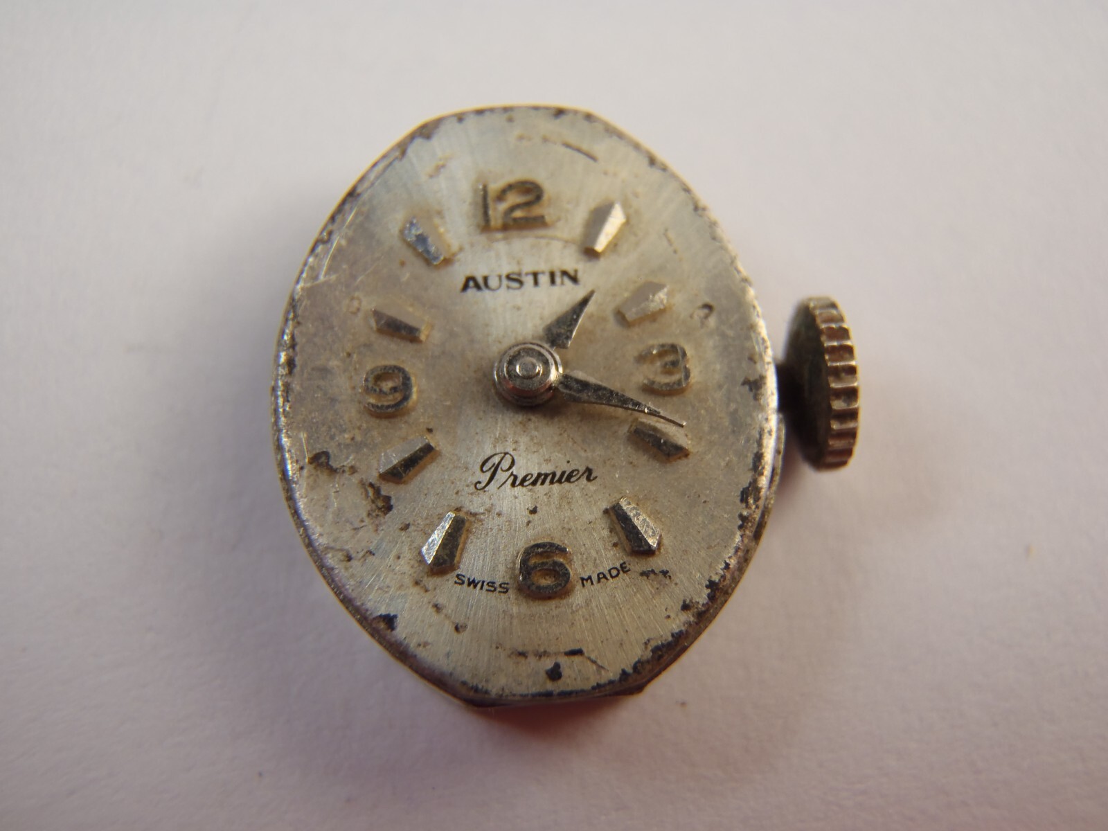 Austin Cal. 1677 Swiss Made 17 Jewels Wristwatch Movement Running
