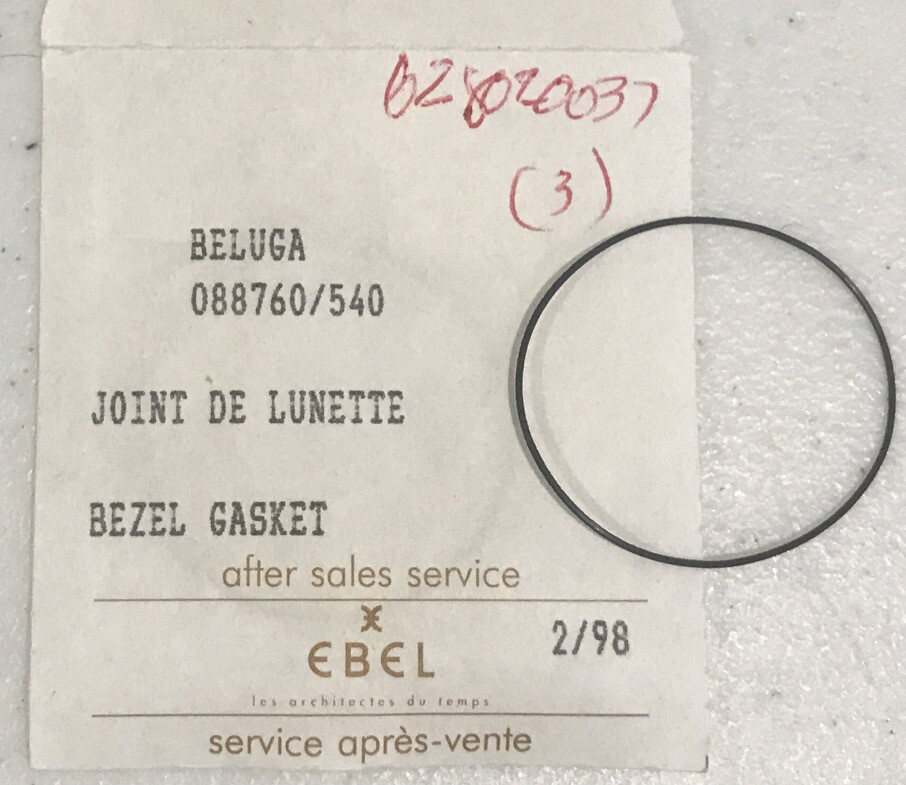 Ebel Bezel Gasket Authentic New For Beluga 088760/540