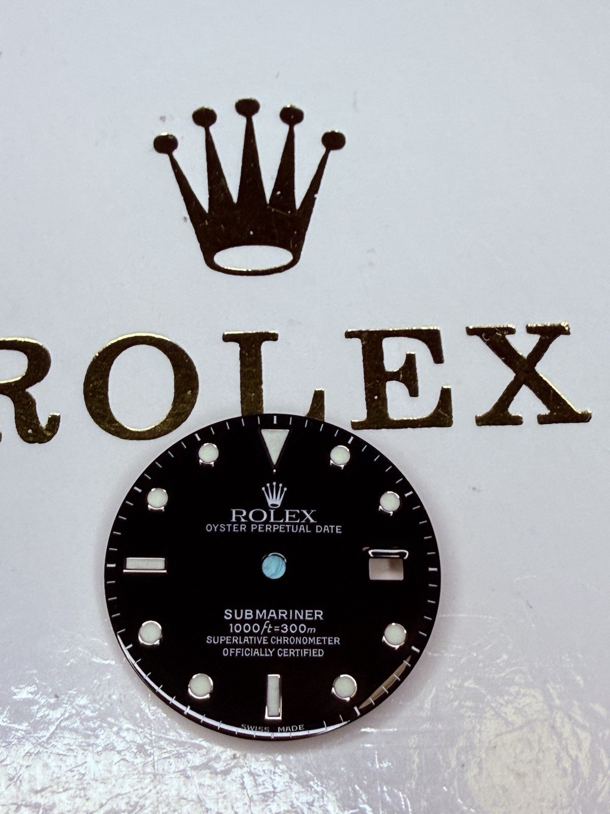 Genuine Rolex Submariner Glossy Black Dial 16800 16610 Swiss Made 3135 3035 Mint