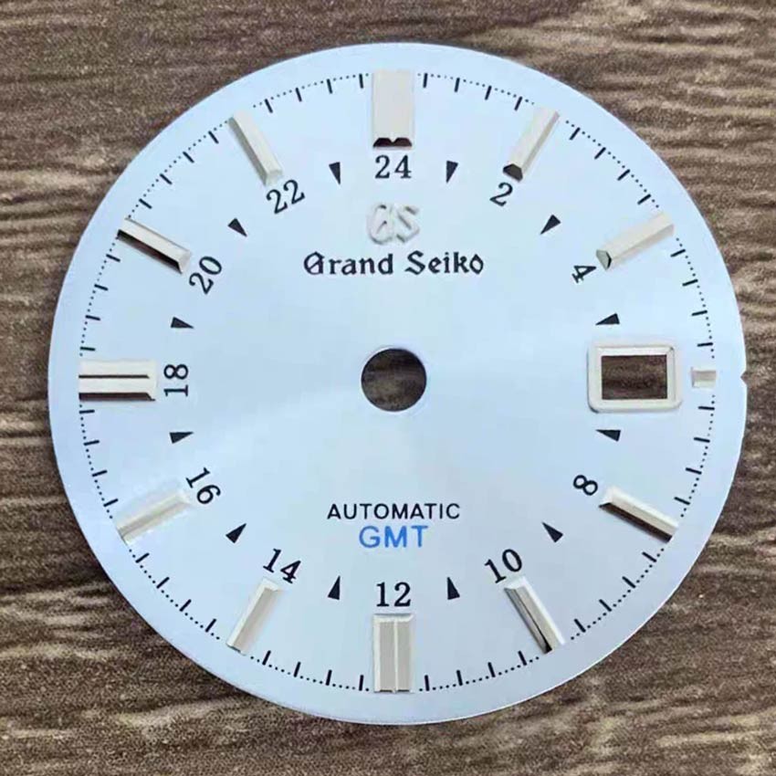 31MM Black Blue Green Watch Dial No Luminous for NH34 Movement