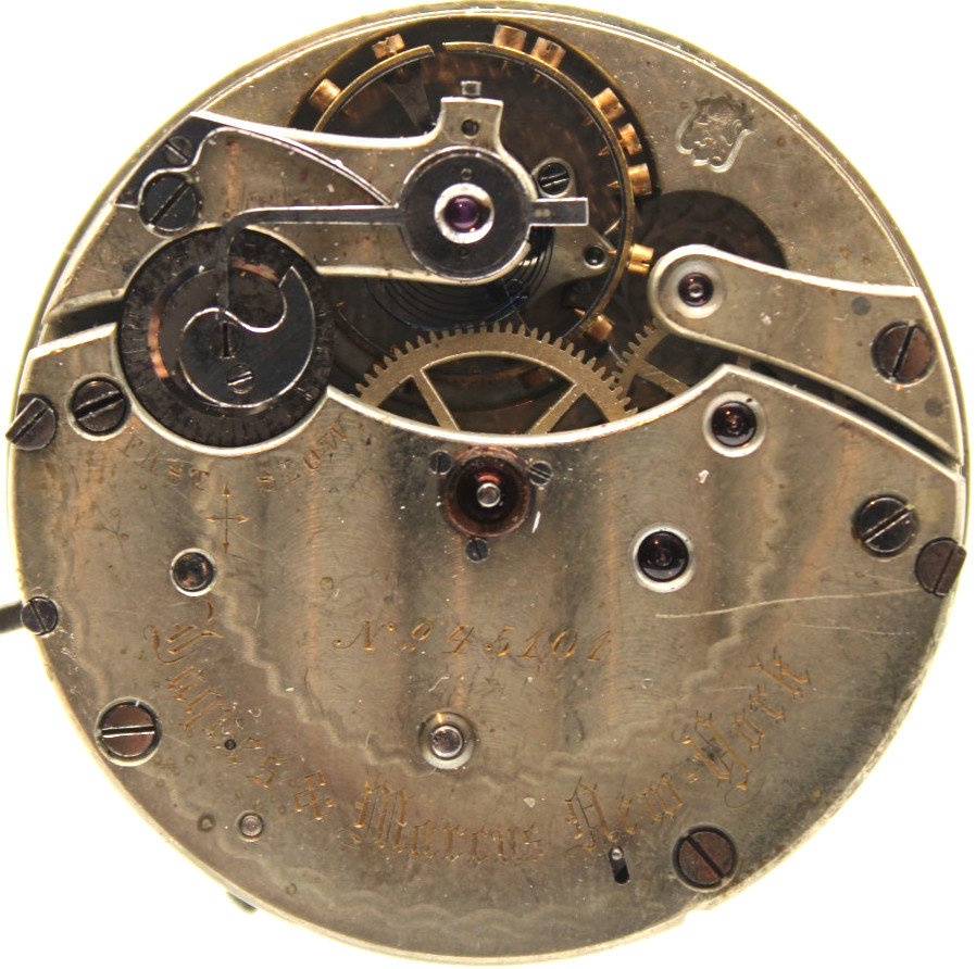JAQUES & MARCUS NEW YORK POCKET WATCH MOVEMENT USA 45101 42.9mm (OC)