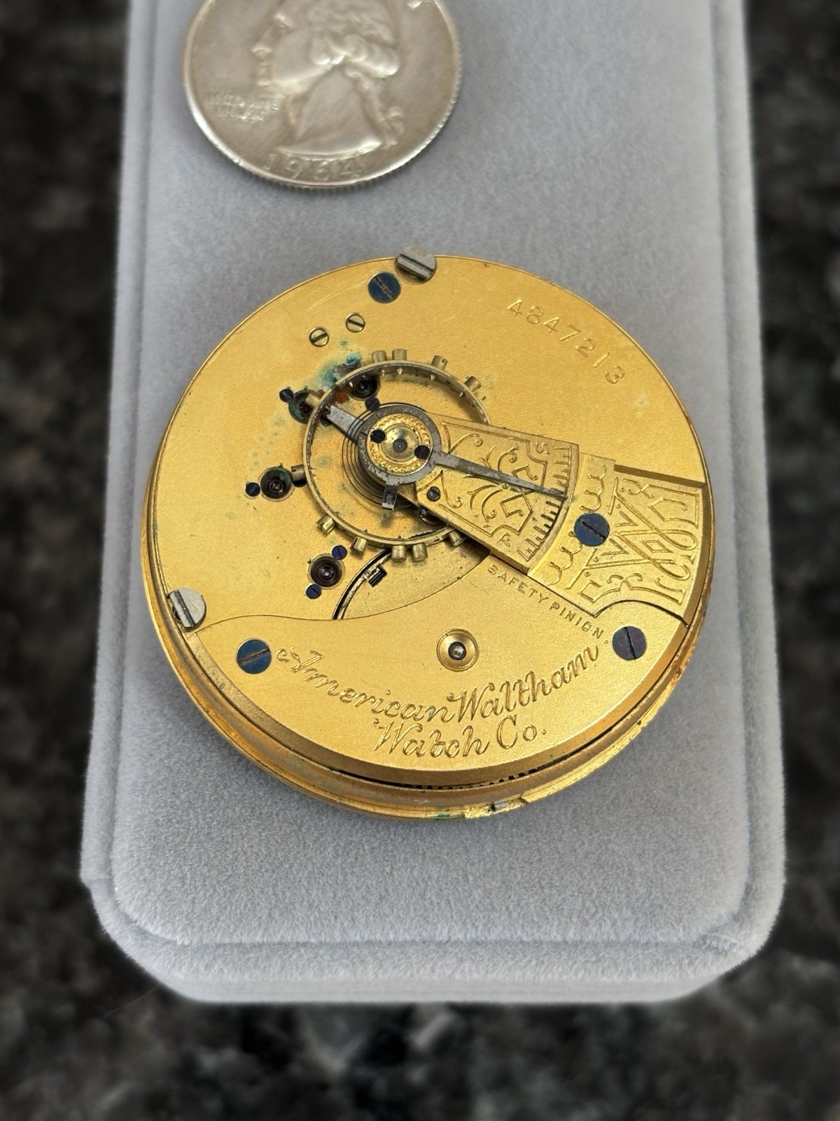 Antique Waltham Grade No. 3 Model 1883 Pocket Watch Dial & Movement 18s – Parts