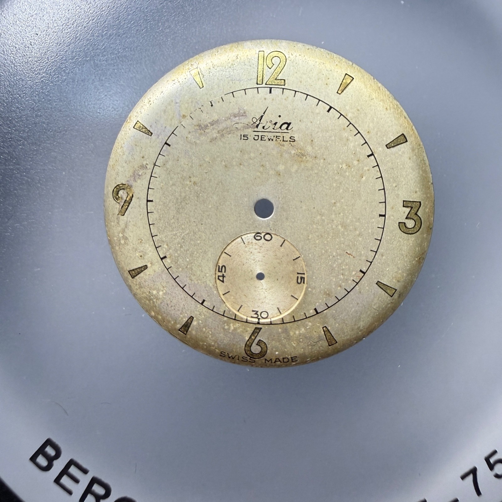 Lot Of Ten Dials For Reprinting: Longines, Perseo, Roamer, Avia, Unver