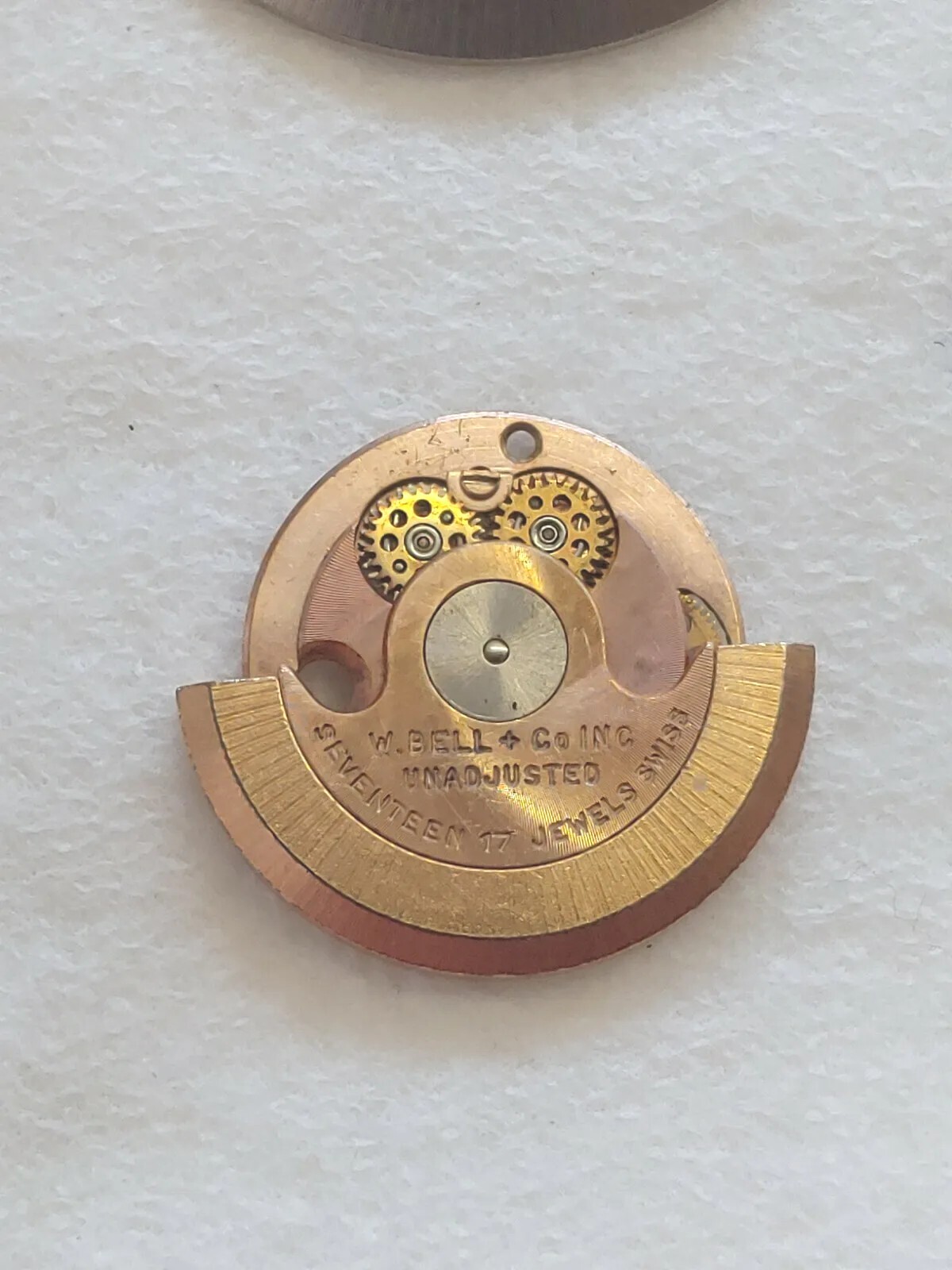 ETA 2471 8 3/4″‘ Winding Rotor Assembly Complete. Bell Watch Co. 17 Jewels, NOS
