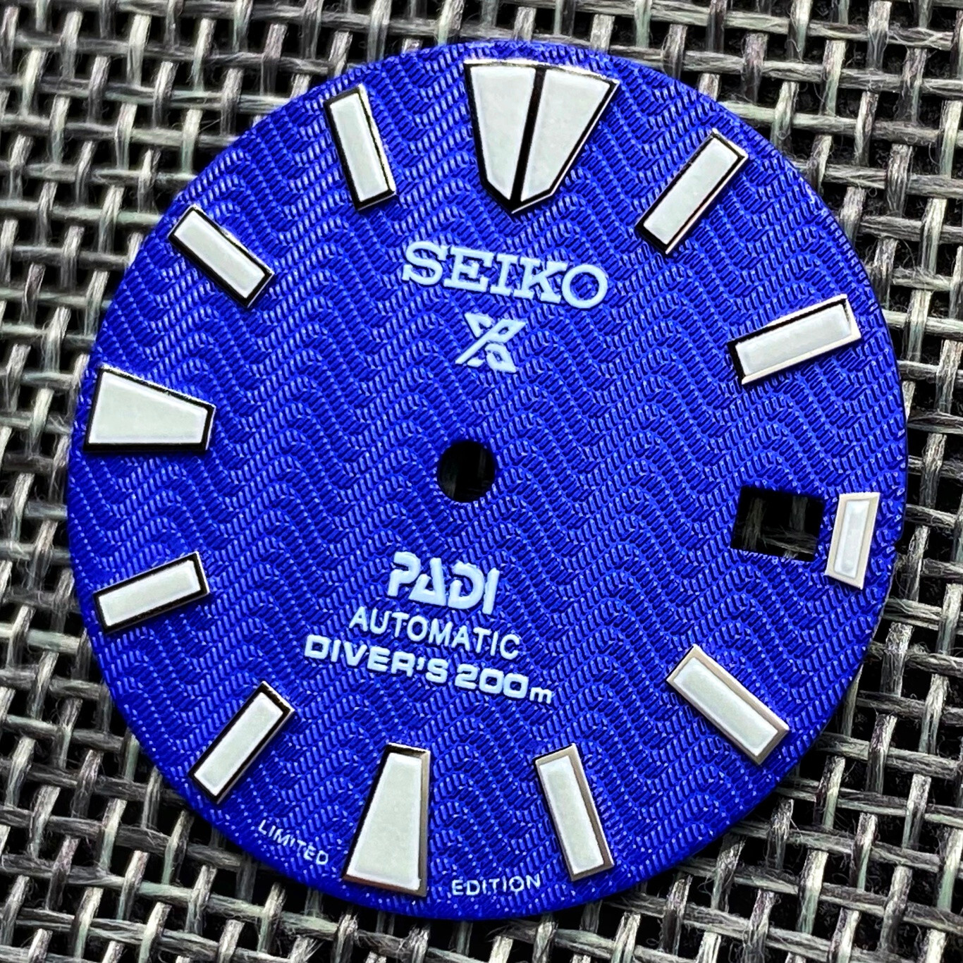 New SAMURAI PADI PROSPEX WAVE BLUE DIAL DIVERS FOR SEIKO NH35 4R35 NH36 4R36