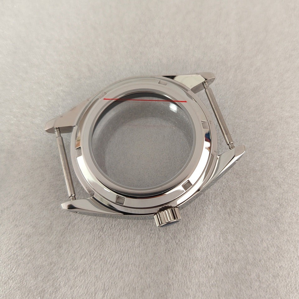 38mm Stainless Watch Case Sapphire For NH35 NH36 4R Movement 31mm Dial Parts