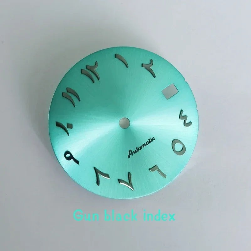 DS Arab Dial Sunburst NH35 Black Color Ice Blue Sterile NH34 SKX007 SMod No Lume