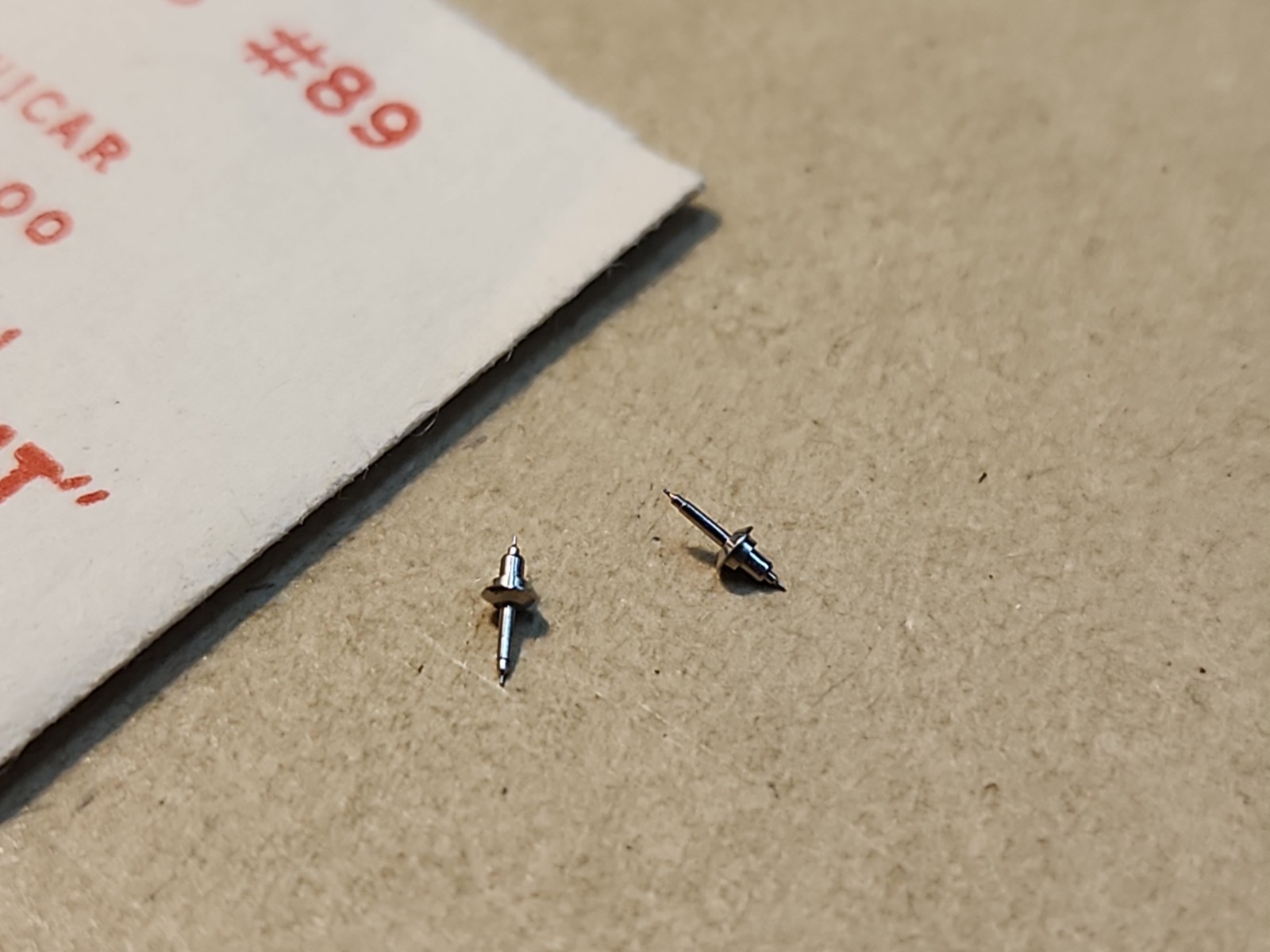 Lot Of 2 NOS Bestfit 8C3 89 Enicar 10-1/2L 410-1000 Balance Staffs Parts Spares