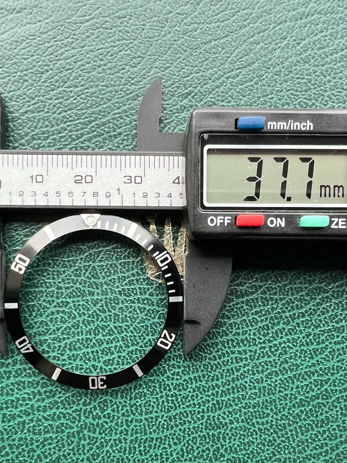 Genuine ROLEX Submariner 16610 16800 168000 “Flat 4” Black Bezel Insert -OC#1503