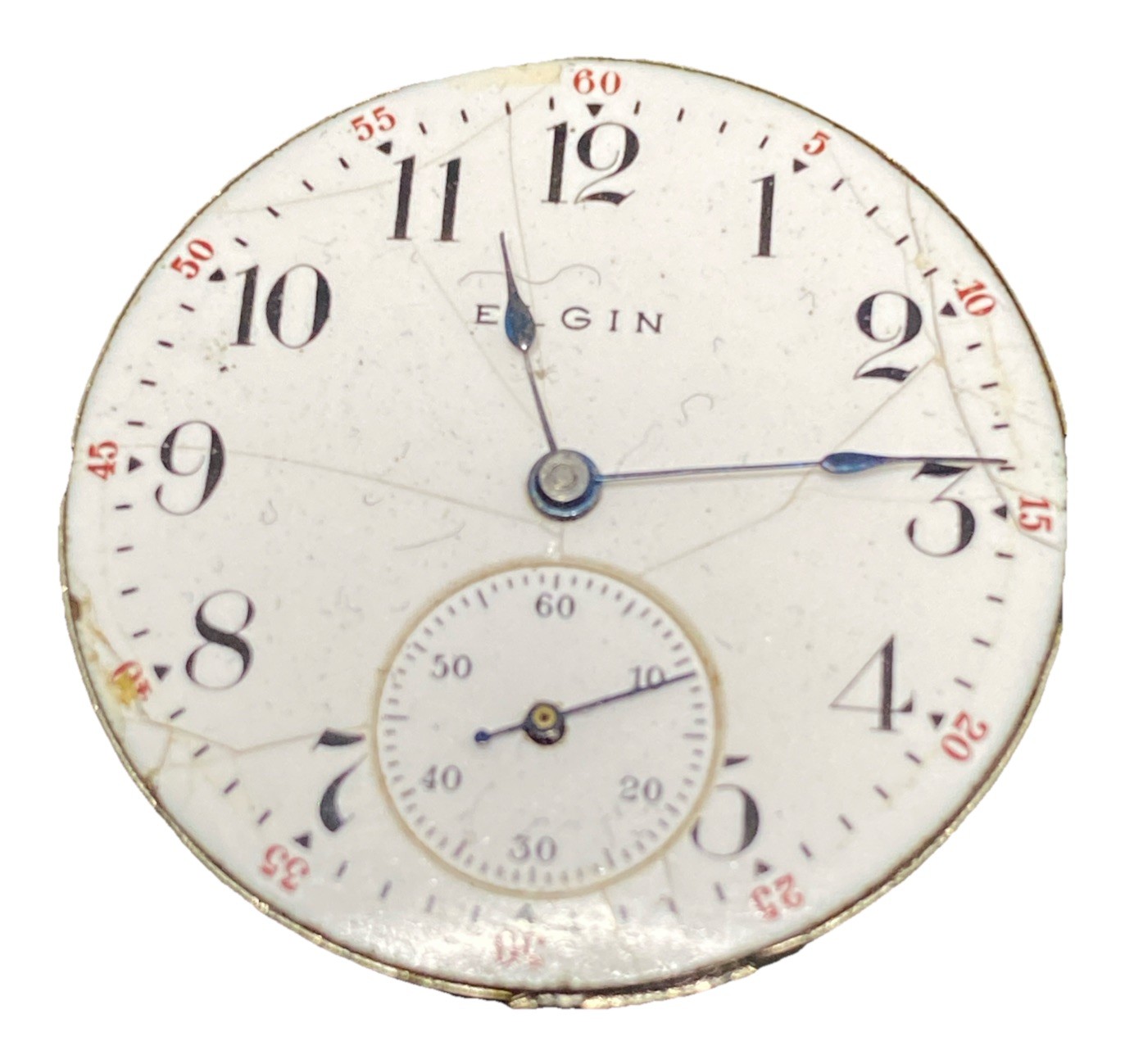 Elgin Grade 318 Pocket Watch Movement Size 0s 15j Model 2 Hunter Repair F8821