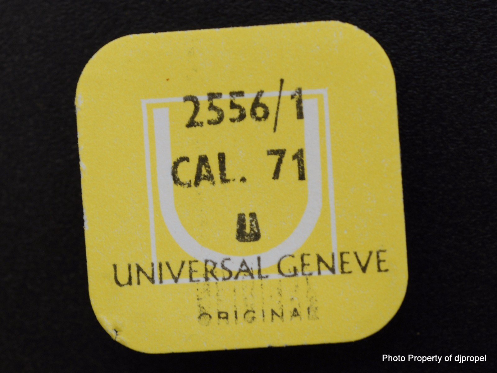 Vintage Universal Geneve Cal. 71 Date Star Driving Wheel Part # 2556/1