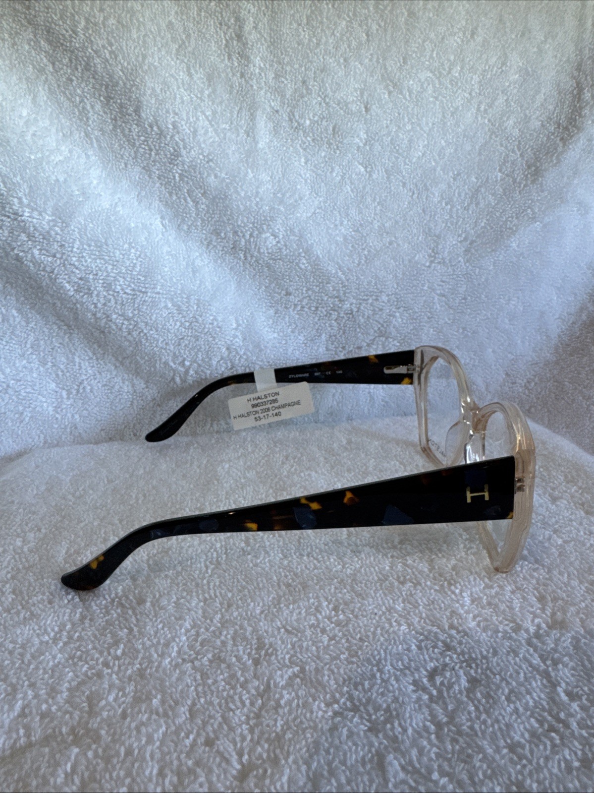H Halston Eyeglasses 2006 Champagne 53-17-140 Demo Frames Only