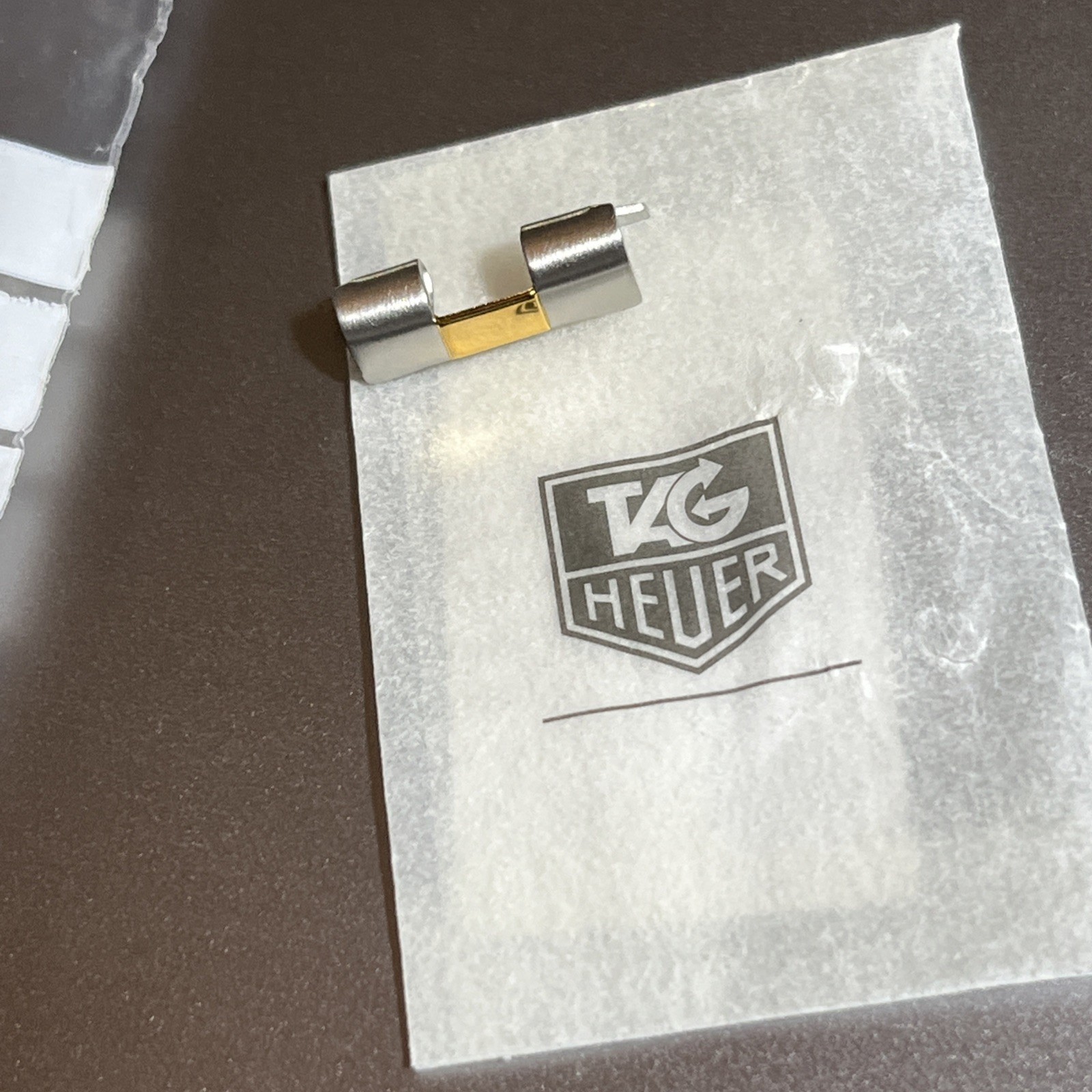 TAG Heuer Watch Bracelet (1) END PIECE Link 15 mm FB3056 Two-Tone Satin/Polish