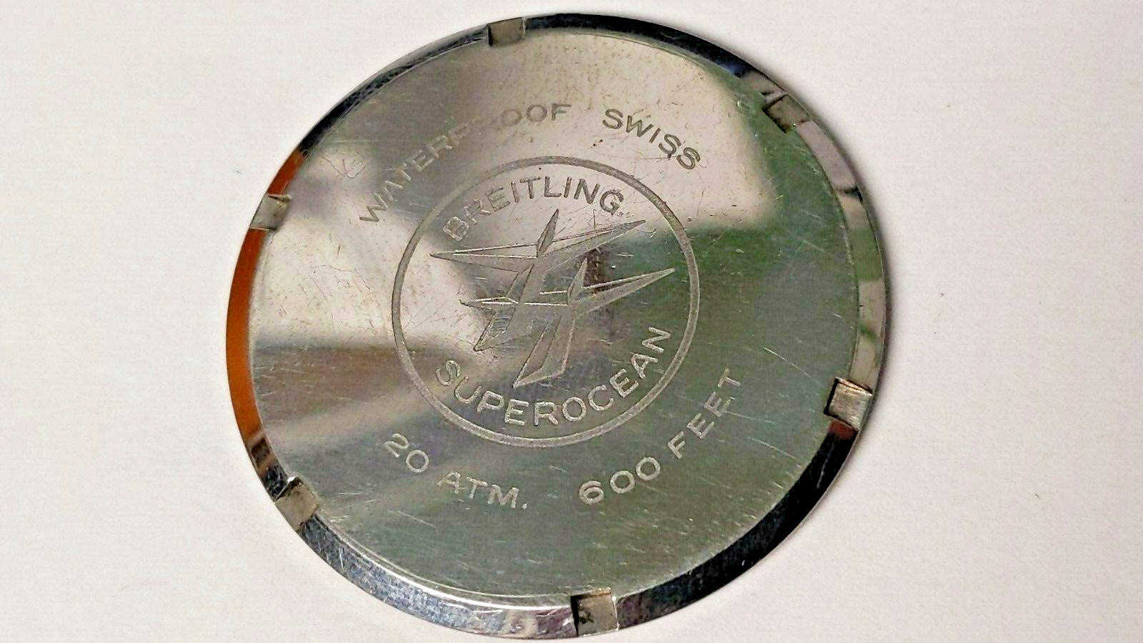 1950s Vintage Breitling Superocean Chronograph Ref 807 Case Back Part for watch