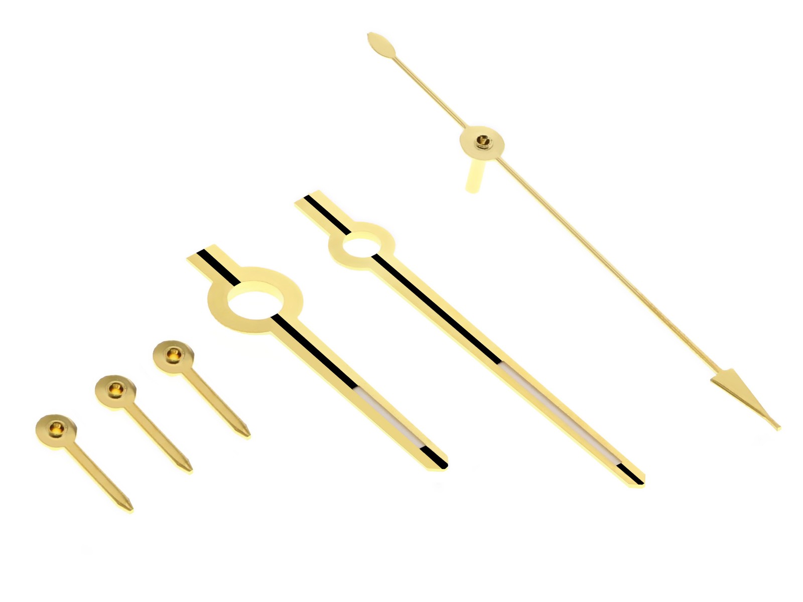 Gold Chronograph Replacement Watch Hands For Rolex Daytona Valjoux 7750 7753